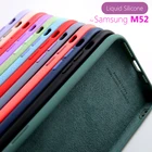 Оригинальный мягкий чехол из жидкого силикона для телефона Samsung Galaxy M52 12 видов цветов M526BR M52