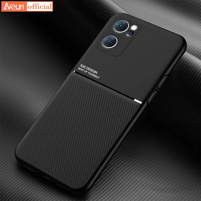 

Luxury Matte Phone Case For OPPO Find X5 Lite F9 F11 F21 F19 Pro Plus PU Leather Silicone Cover Case For OPPO Reno 7 Pro 7 SE