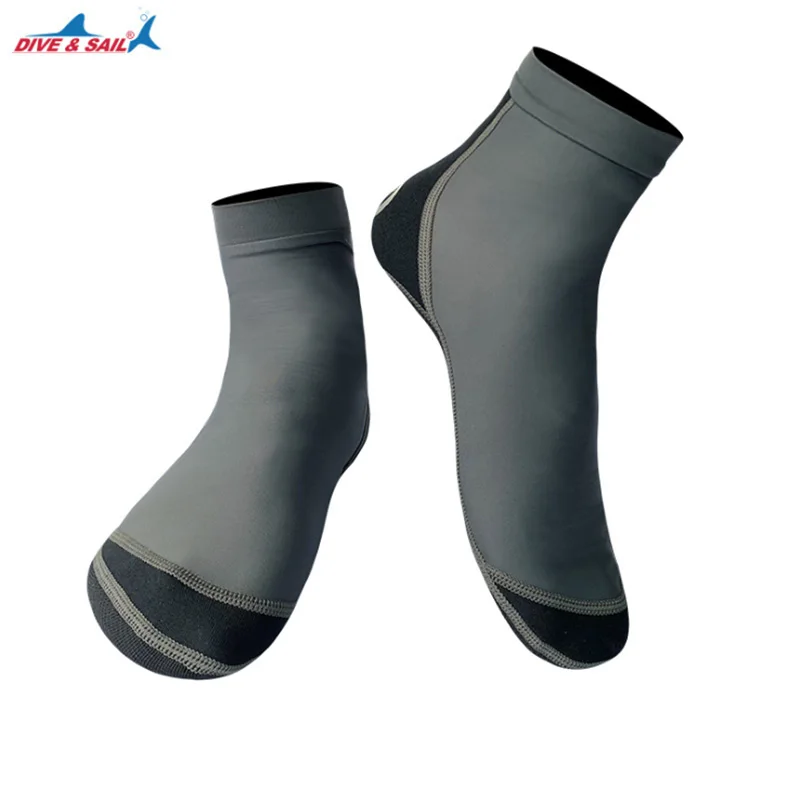Носки для дайвинга и плавания взрослых эластичные из лайкры 1 5 мм Нескользящие