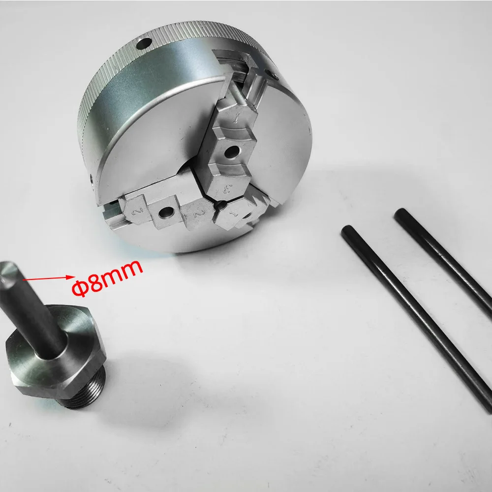 

Трехкулачковый патрон для мини-токарного станка, настольной шлифовальной машины, электрической дрели, самоцентрирующийся токарный патрон из алюминиевого сплава для деревообработки