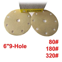 69 hole dry sandpaper hook loop 80 180 320 grit coarse abrasive paper polish