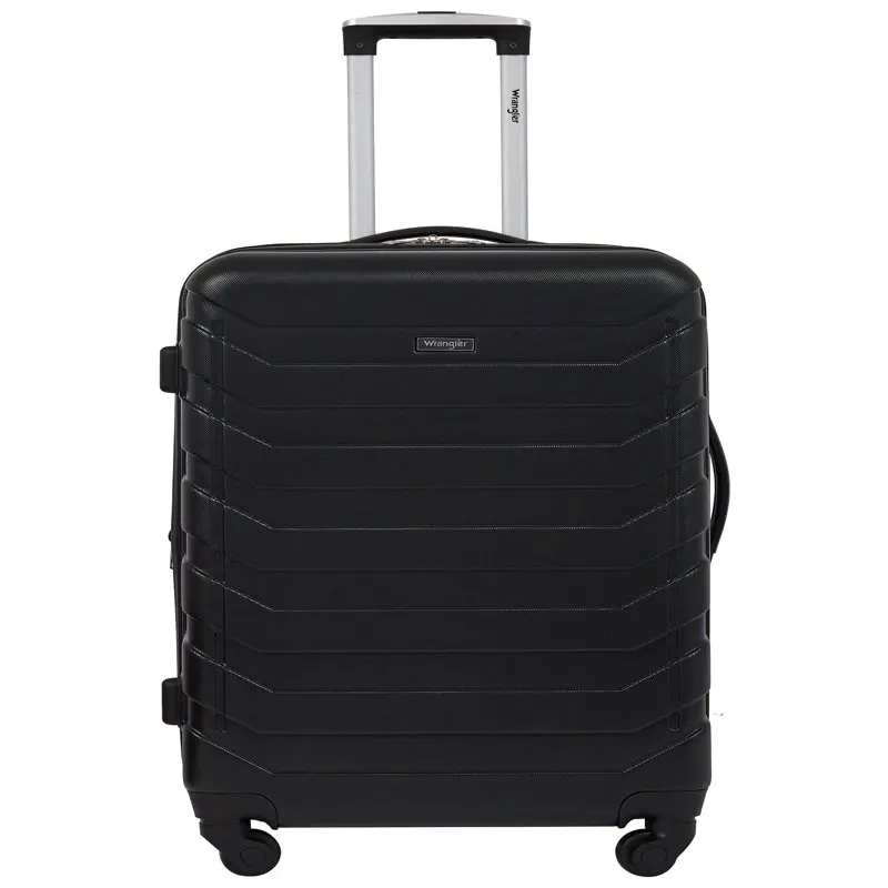 4 Piece Rolling Hardside Luggage Set, Black
