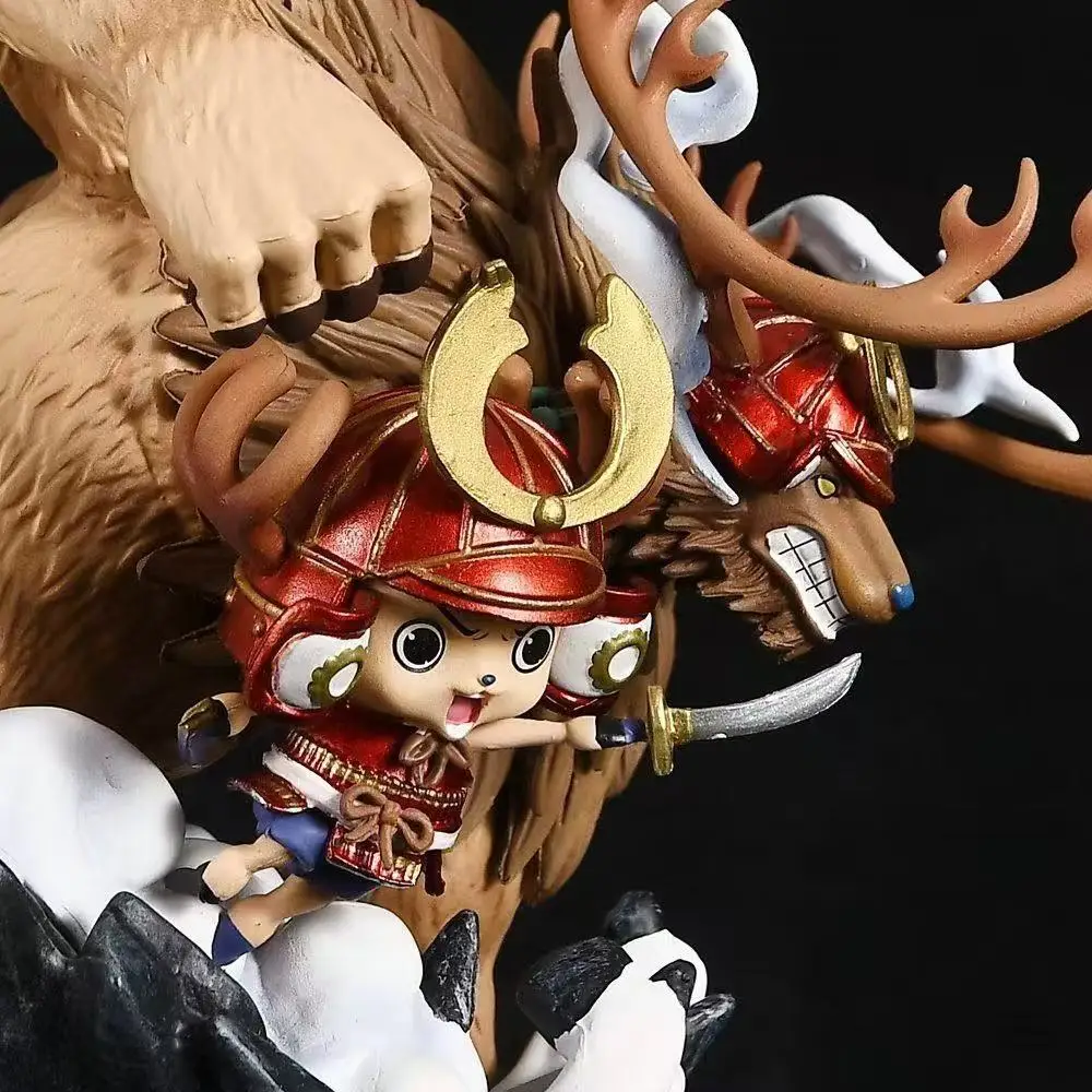 Фото Фигурка аниме-персонажа Чоппера в боевой форме (Онигашима) из One Piece, 14 см (5,51 дюйма), ПВХ, коллекционная статуэтка, украшение для рабочего стола, подарок №1