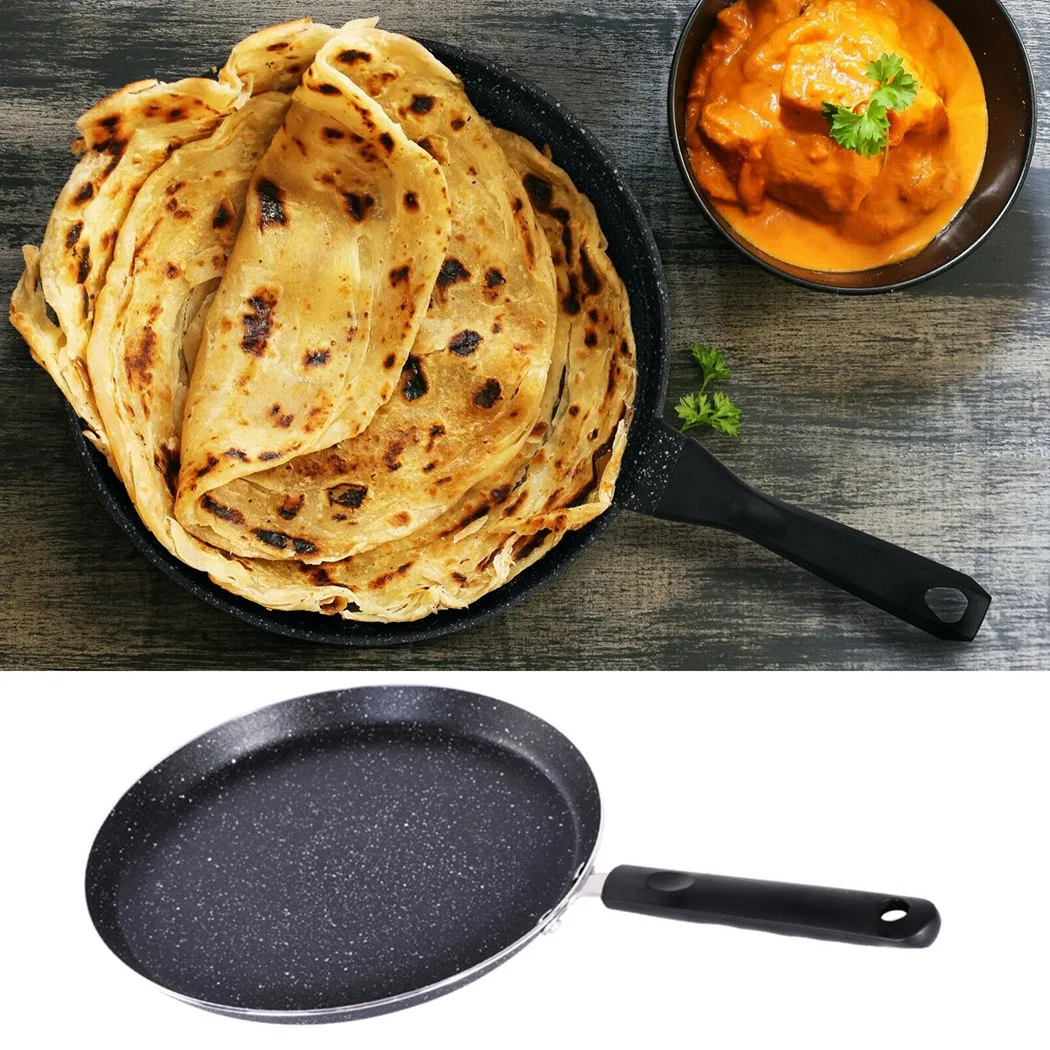 

Crepe Frying Pan Crepe Pan Pancake Saucepan Tawa Tools Electric Gas Hob Handle Home Induction Kitchen Non-Stick