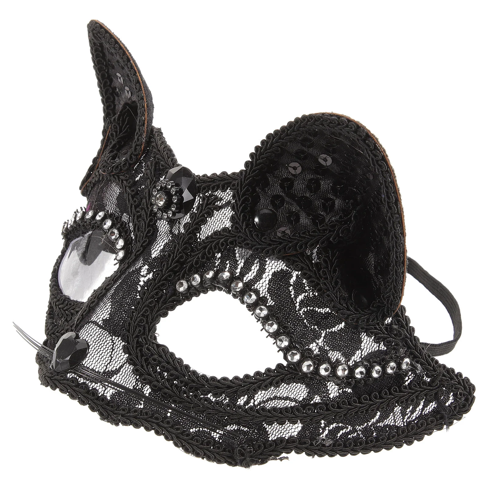 Кружевная маска на половину лица животного для косплея реквизит выступлений