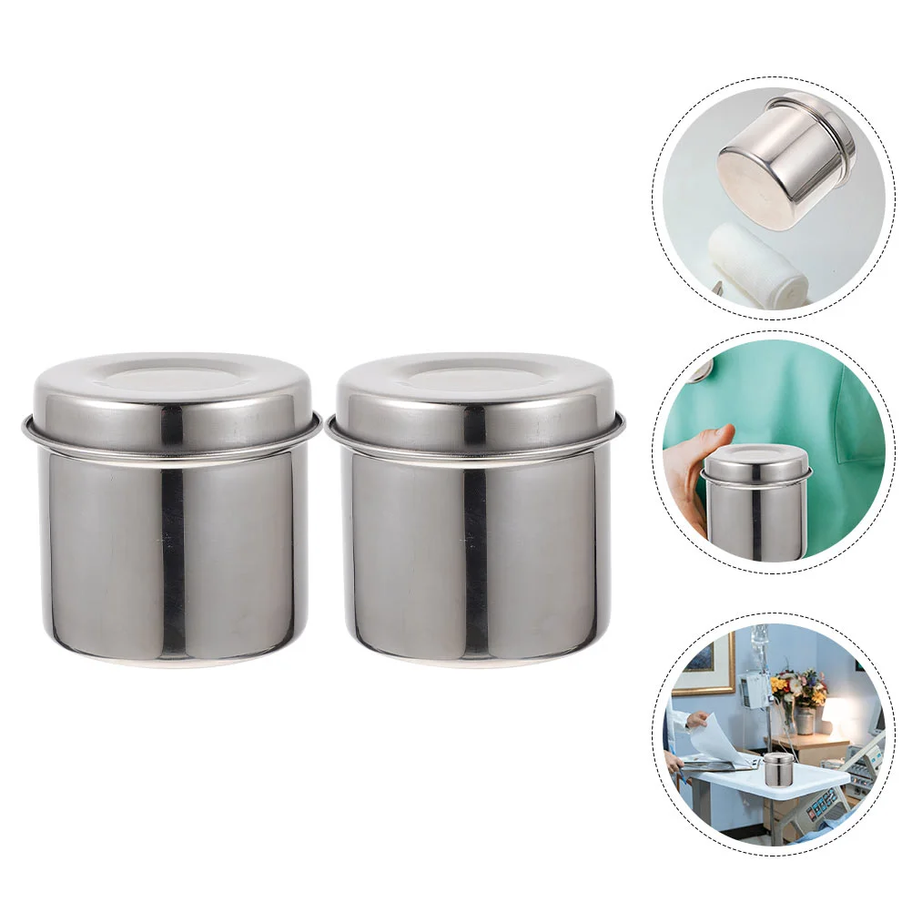 

Jar Stainless Canister Cotton Ointment Steeldressing Coffee Box Storage Iodine Holder Resistant Flour Sugar Container Sample