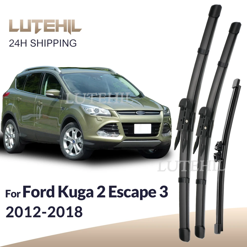 

Для Ford Kuga 2 Escape C520 2012-2018 2013 2014 стеклоочиститель передние и задние щетки стеклоочистителя лобовое стекло щетки для окон 28 "+ 28" + 11"