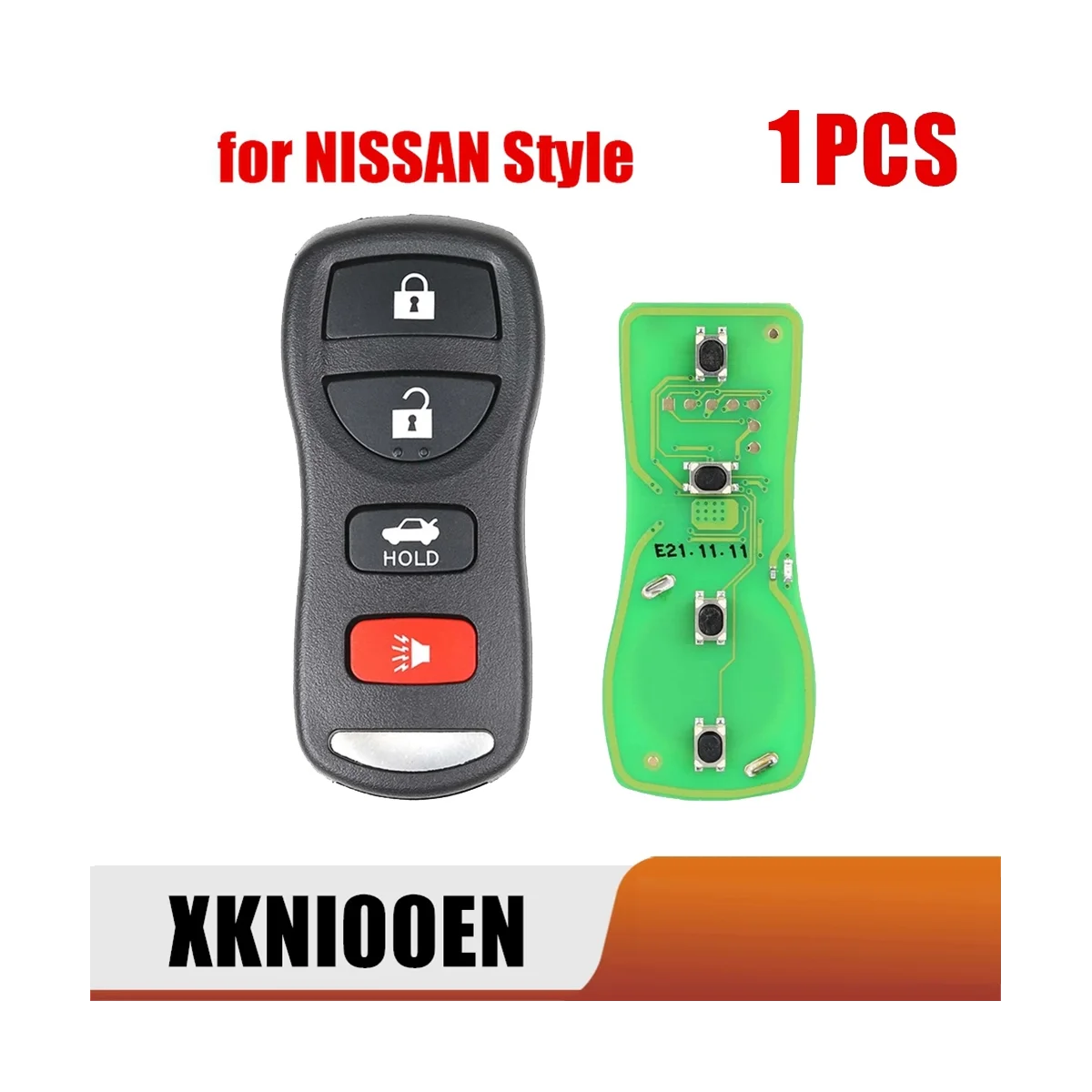 

Универсальный проводной пульт дистанционного управления для Xhorse XKNI00EN, откидной ключ с 4 отдельными кнопками для NISSAN, инструмент для ключей VDI