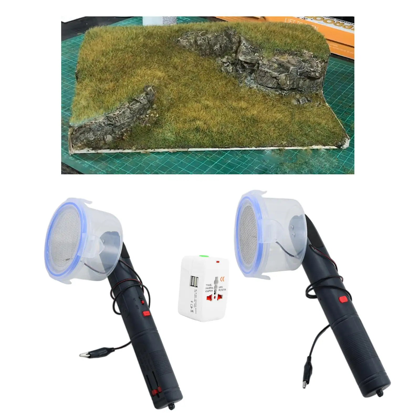 

Portable Static Flocking Machine Grass Applicator for Scenic Modelling Tool