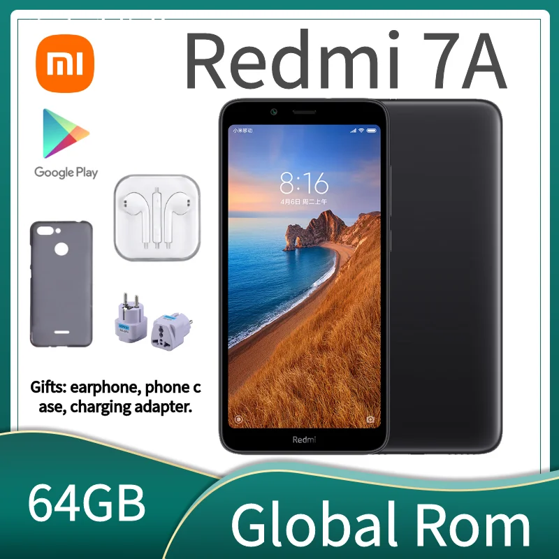 Смартфон Xiaomi Redmi 7A б/у 3 + 32 ГБ 4000 мА ч процессор Snapdragon 439 глобальная прошивка