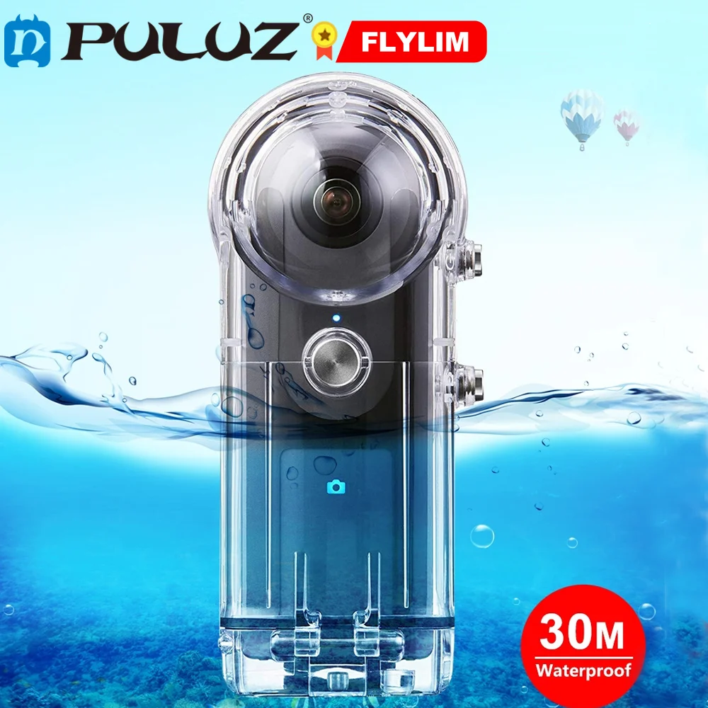 

PULUZ 30 м подводный водонепроницаемый корпус защитный для Theta S / Theta V / Theta SC 360 с базовым крепежным винтом