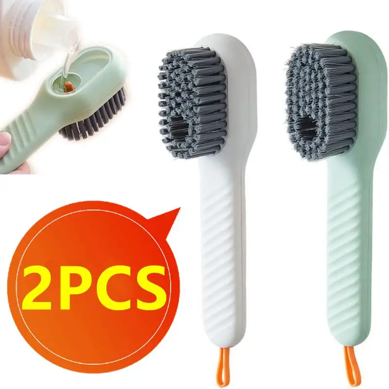 

Cleaning Brush Soft Bristled Liquid Shoe Brush Long Handle Brush Clothes Brush Shoe Clothing