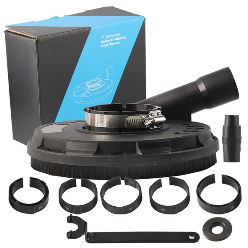 

29EF Hands-free Angle Grinder Dust Shroud Accessories Dust Collection Power Tool Dry Grinding Dust-free for 150 180