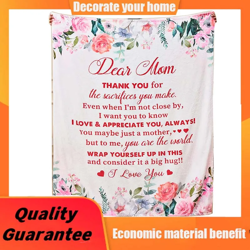 

Gifts for Mom from Daughter, Son - Birthday Gifts for Mom,, Valentines Day Gift Ideas from Husband - Super Soft Throw Blanket