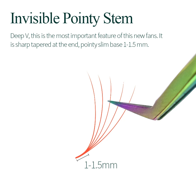 Song Lashes Color Loose Fans Pre Made Volume 500 6D Pointy Base Premade Eyelashes Extension | Красота и здоровье