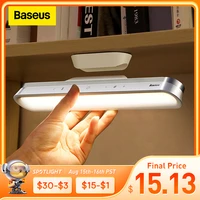 baseus desk lamp hanging magnetic led table lamp chargeable stepless dimming cabinet light night light for closet wardrobe lamp