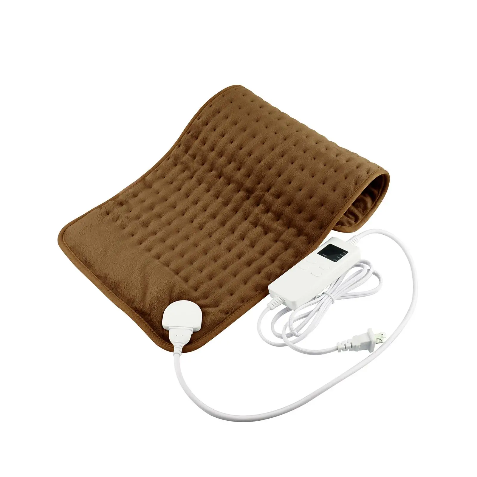 

Cozy Electric Heating pad Timer Setting 6 Temperature Levels Fast Heating LED Display Breathable Heated Blanket Mat for Back