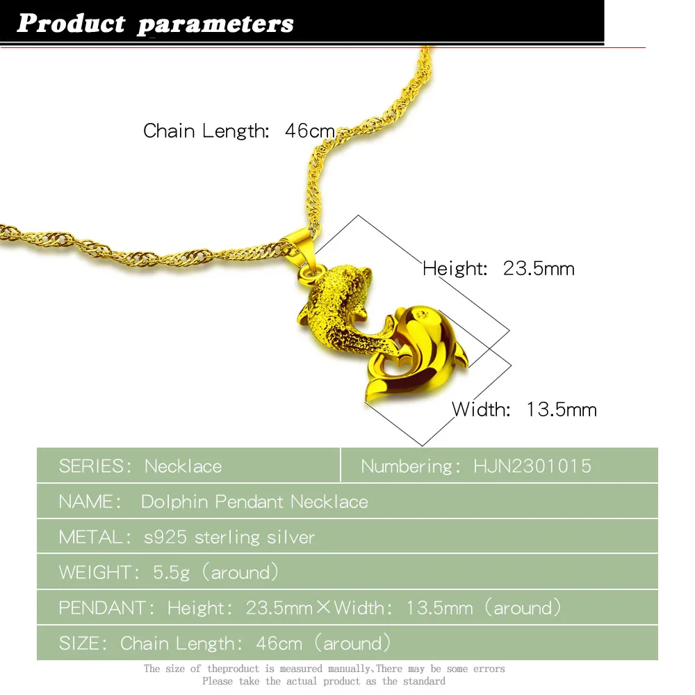 Нежный кулон в виде дельфина ожерелье золотого цвета роскошная серебряная