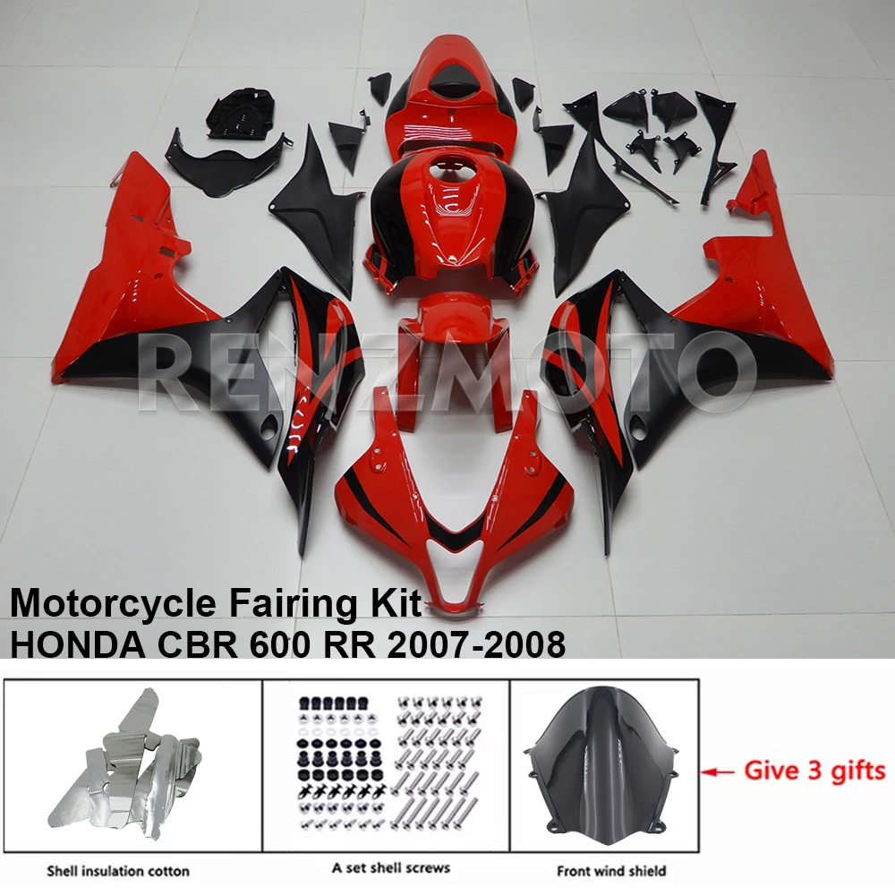 Фото Новый полный комплект обтекателей из АБС-пластика для мотоцикла CBR600RR F5 2007-2008 (красно-синий) №2