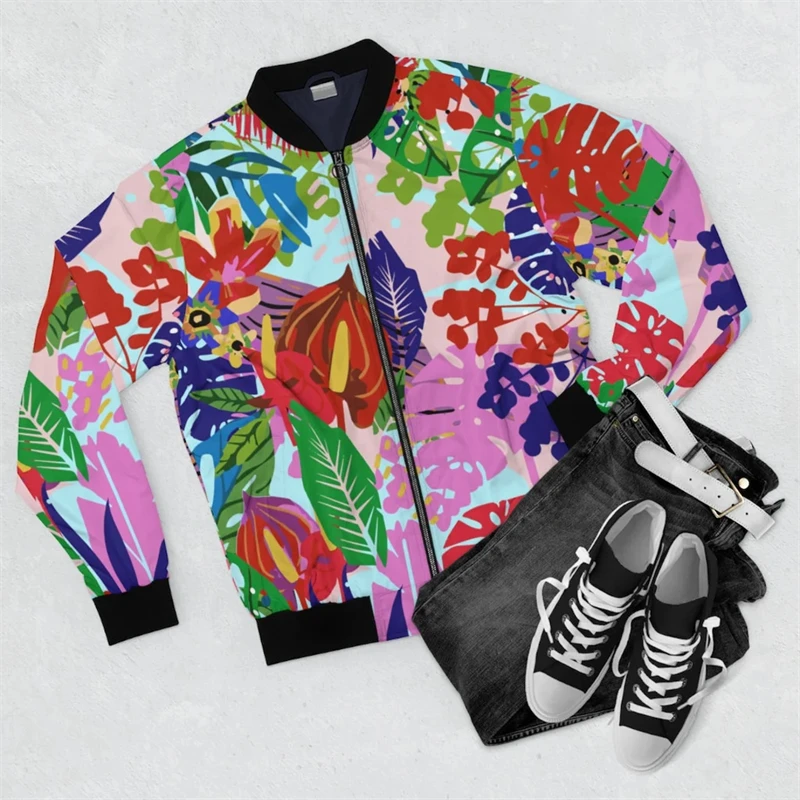 New Men's Jacket African Style Graffiti 3d Print Fashion Street Long Sleeve Sweatshirt Casual Bomber Jackets Pullover Loose Coat