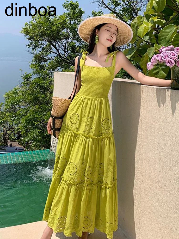 

Летнее пляжное платье с открытой спиной, с вырезами, Бандажное платье-комбинация, женское длинное платье, элегантное сексуальное Клубное вечернее платье, женское зеленое платье