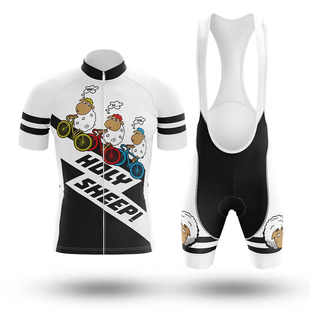 

Selling Little Sheep Cycling Clothing Summer Breathable Quick-Drying T-shirt Bib Pants Mountain Highway Bicycle Suit Men, Women