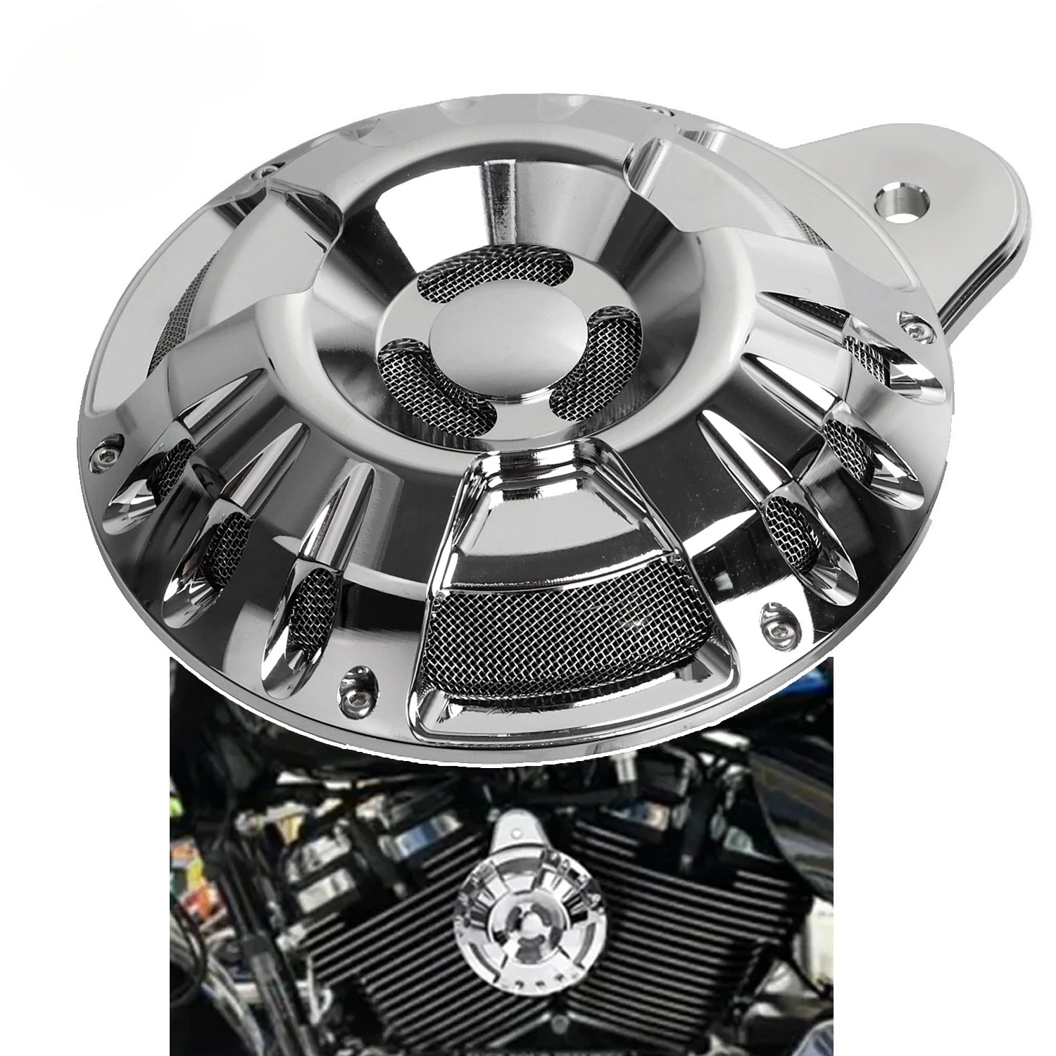 Фото Крышка переднего динамика для Harley Dyna FXDWG FXDL FXDP FXDB Sportster Custom XL1200C Super Low XL883L Softail Fat Boy №2