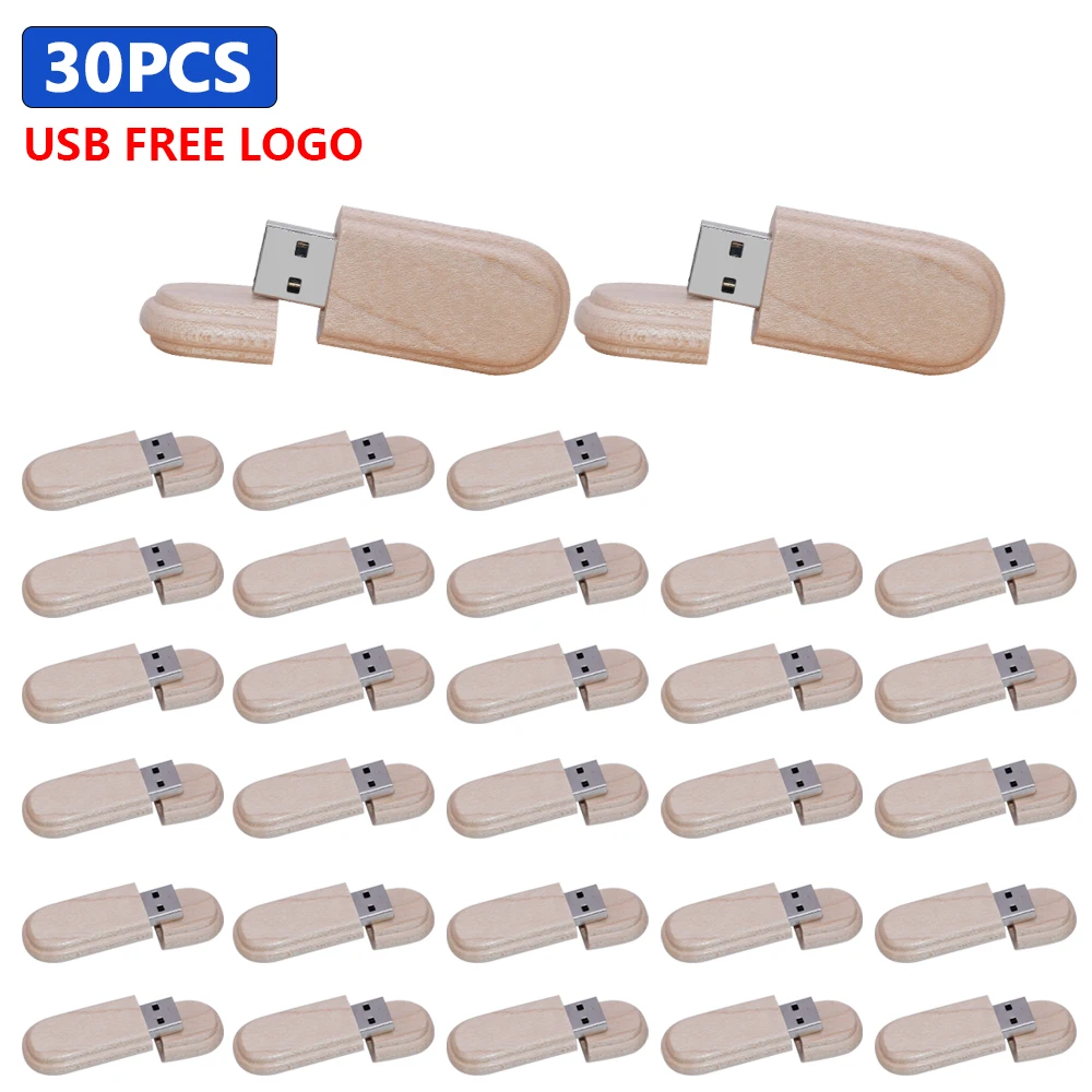 (over 10pcs free logo) Wooden USB Flash Drive natural wood pendrive 4GB 16GB 32GB 64GB Pen Drive Memory Stick photography gift