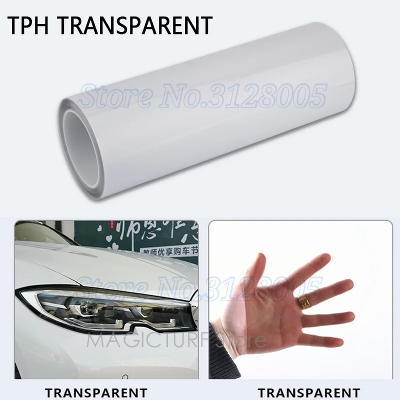 

Пленка для фар tph pu материал ppf автомобильная упаковка защита от царапин защитная для автомобильных ламп задние фонари
