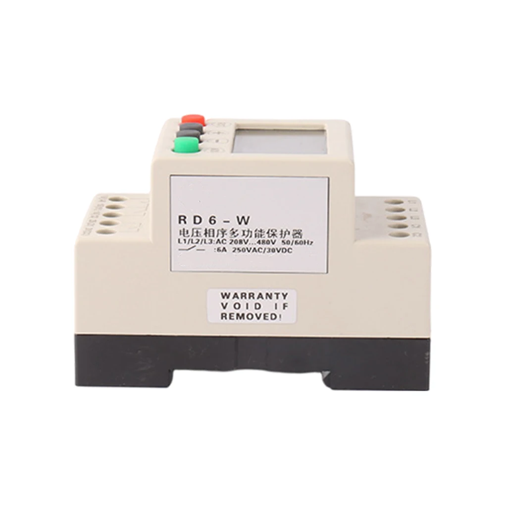 

Universal 208-480V AC Under Over Voltage Protector Fault Recorder Digital Display Automatic Manual Rest Protection Relay