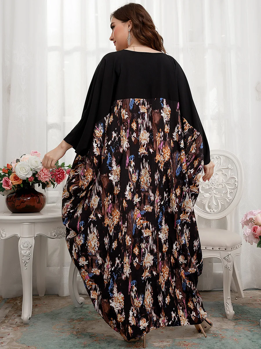 Рамадан платье-пуловер с рукавом летучая мышь скромное этническое арабское