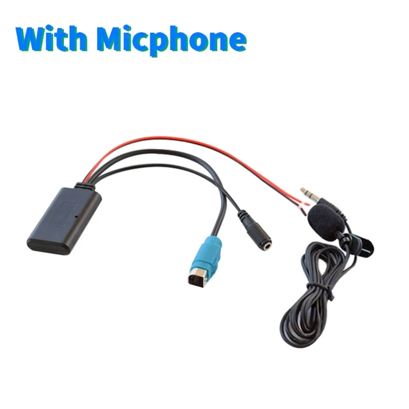 

Car Stereo AUX Input 3.5mm Audio Removable Bluetooth-compatible Microphone Cable Compatible with Alpine KCE-237B