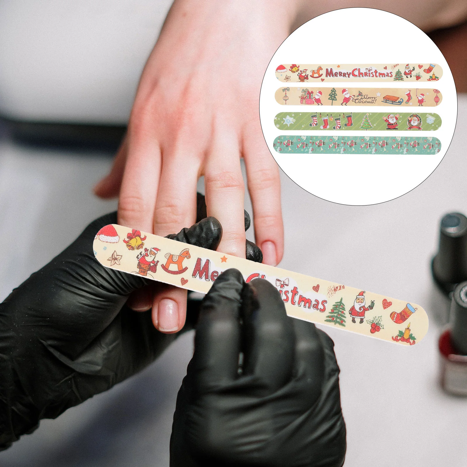 

Nail Files Emeryfile Nails Christmas Board Boards Natural Manicuregrit Acrylic Double Sided Buffer Fingernail Block Buffers
