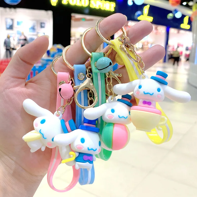 

Брелок Kawaii Sanrio, мультяшный Коричный ключ, аксессуары, школьный портфель, украшение, кукла, подвеска, подарки для друзей