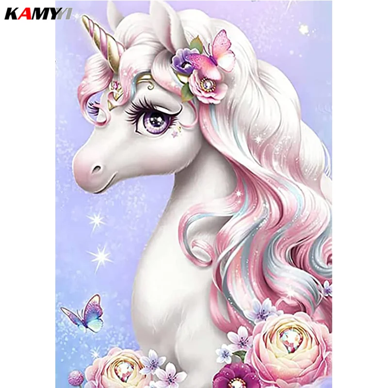 

Набор для алмазной вышивки «Единорог» KAMY YI