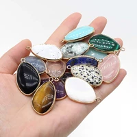 natural crystals stone pendant amethyst rose quartz amazonite agate charms for jewelry making diy necklace earrings accessories