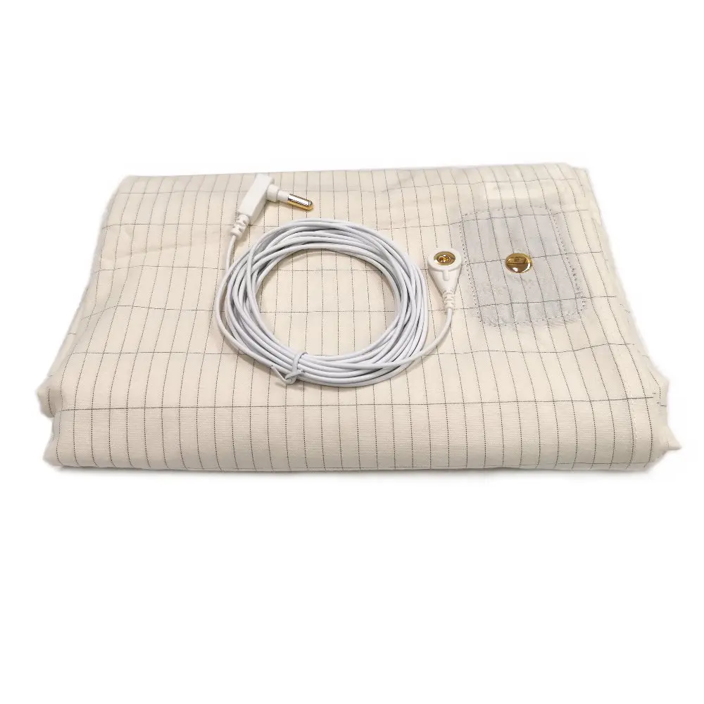 Заземляющая простыня, плоская простыня, полезна для природы, здоровья, заземленная, с золотым соединением