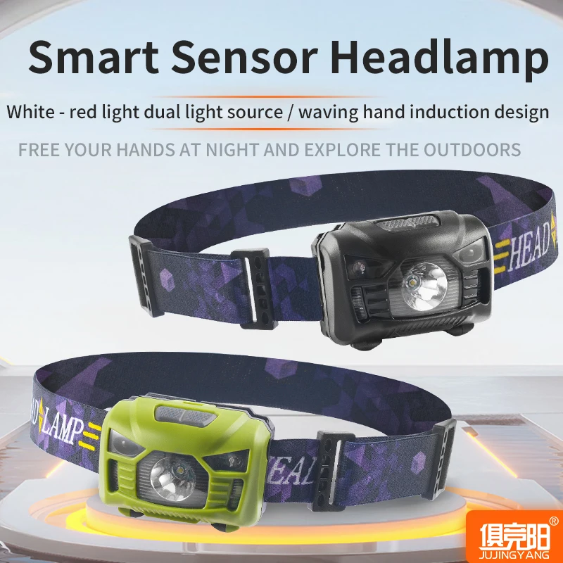 Multi-mode adjustment Smart Sensor Headlight waterproof super bright LED Mini headlight