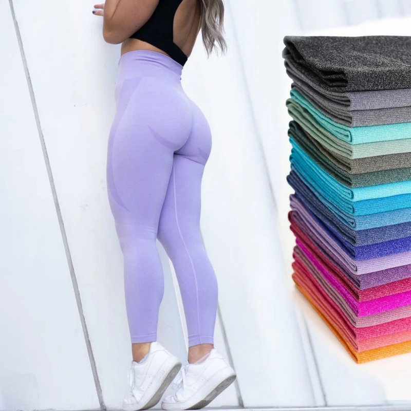 Curve Contour Seamless Leggings Yoga Pants Gym Outfits Workout Clothes  Fitness Sport Women Fashion Wear Solid Pink Lilac Stretch - купить по  выгодной цене | AliExpress
