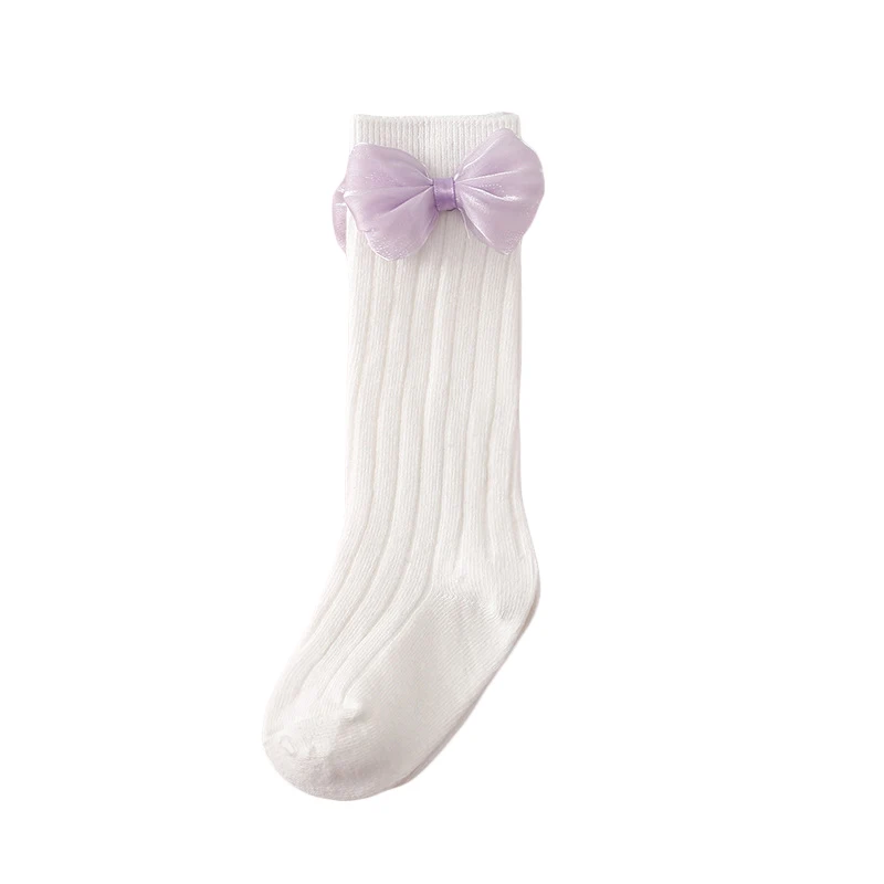 

Baby Socks for Girls Toddler Sweet Bowknot Anti-Skid Cute Mid-Calf Socks Fall Winter Warm Kids Socks