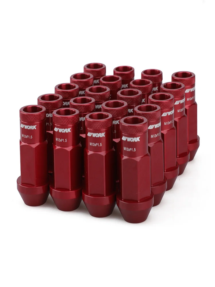 

20 шт., кованые гайки из алюминиевого сплава, длина 50 мм, M12 * 7075 M12 * 1,5