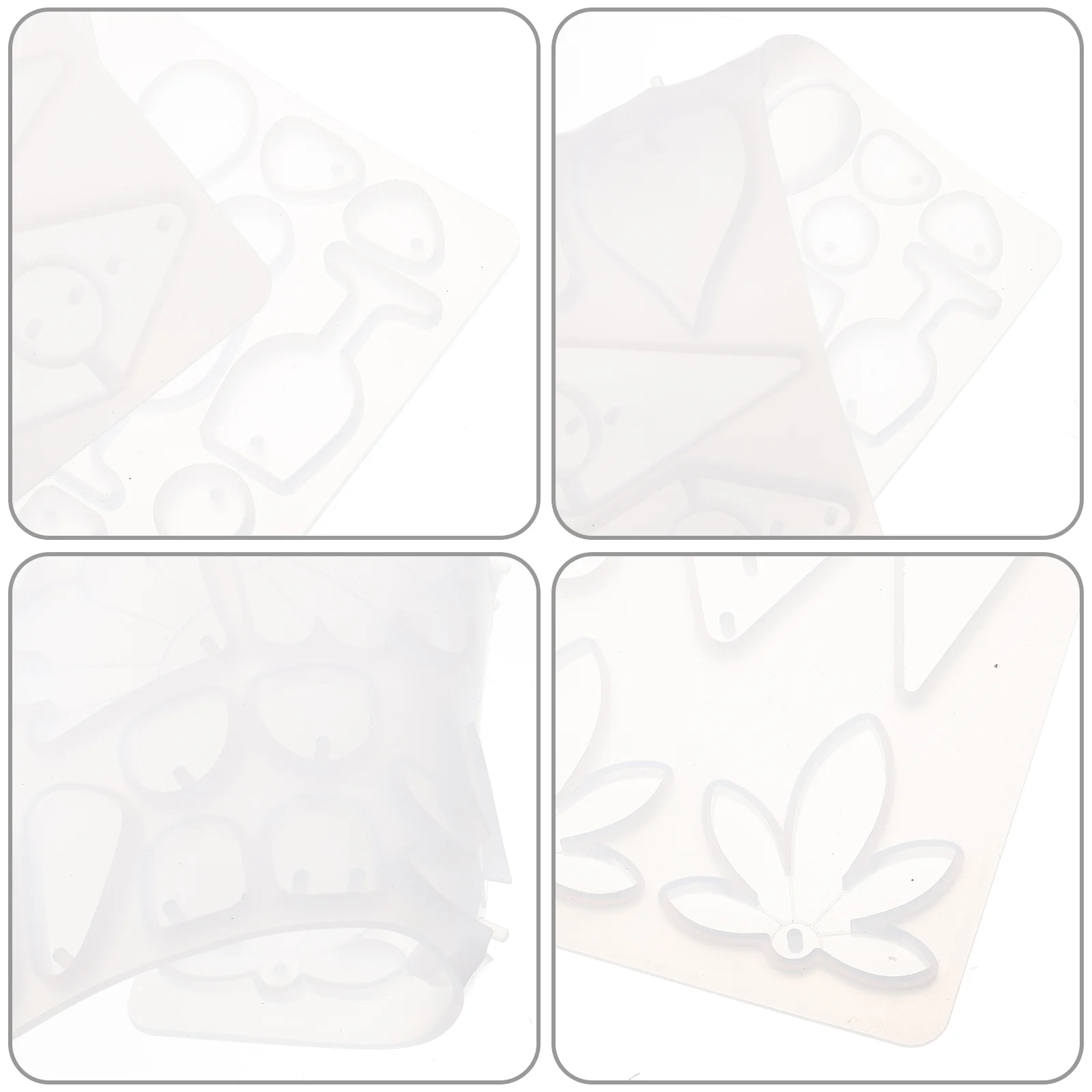 Earring Pendant Mold Molde Para Resina Love Silica Gel Tuile Molds Silicone