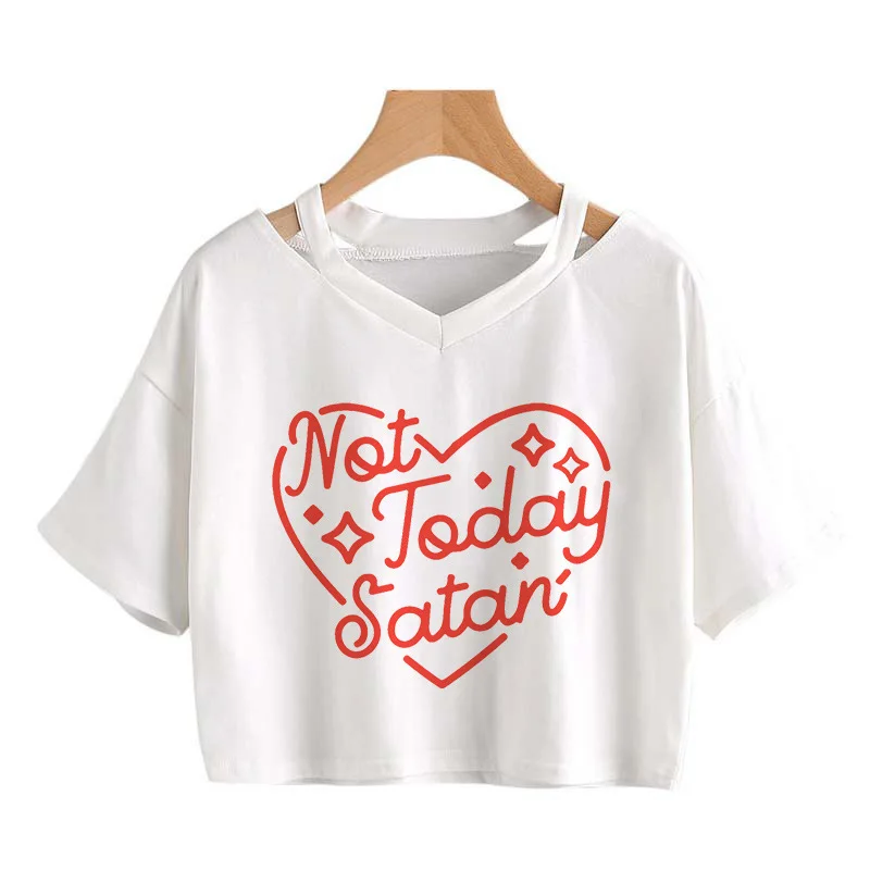 

Gothic Women's T-Shirts Summer Fashion Casual Comfortable Tee Tops Summer Sexy Short Navel V-Neck Short Sleeves