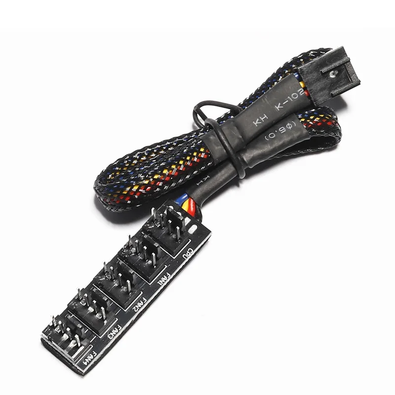 

40cm 1 To 5 4-pins PWM Fan CPU Hub Computer PC Case Chasis Cooler Power Extension Cable Splitter Adapter Controller