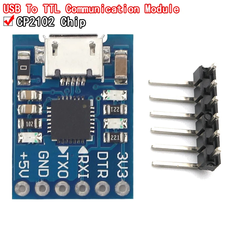 CJMCU CP2102 Модуль MICRO USB в UART TTL 6-контактный последовательный преобразователь STC
