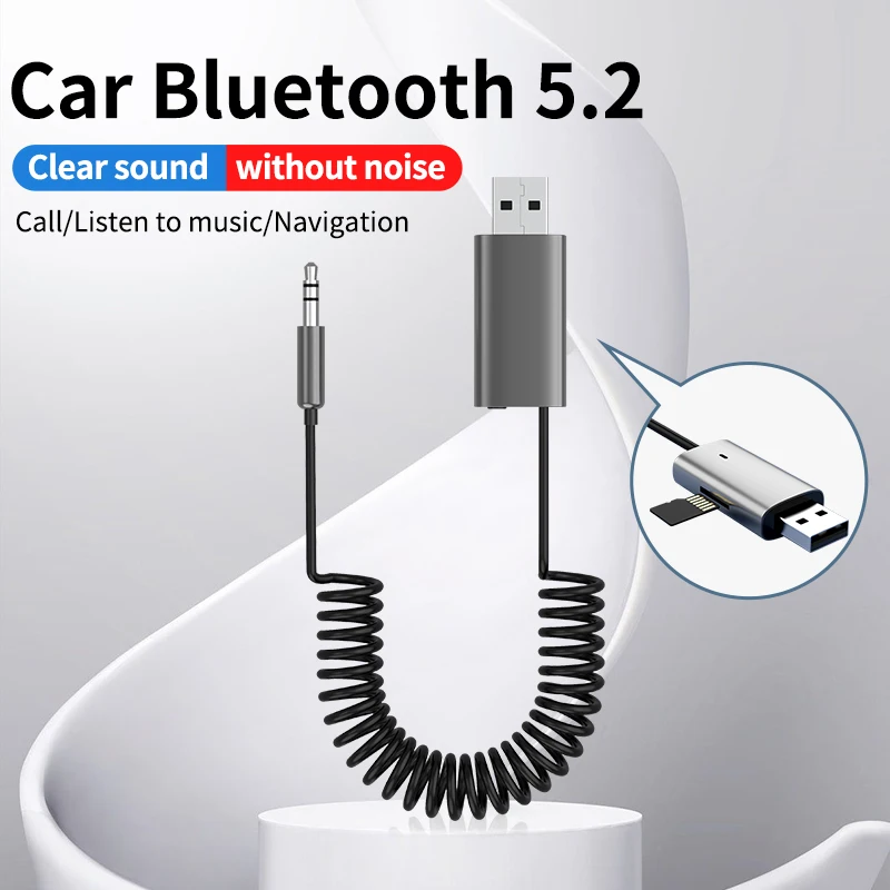 

ZDBM Aux Bluetooth Adapter Dongle Cable For Car 3.5mm Jack Aux Bluetooth 5.0 4.2 4.0 Receiver Speaker Audio Music Receiver