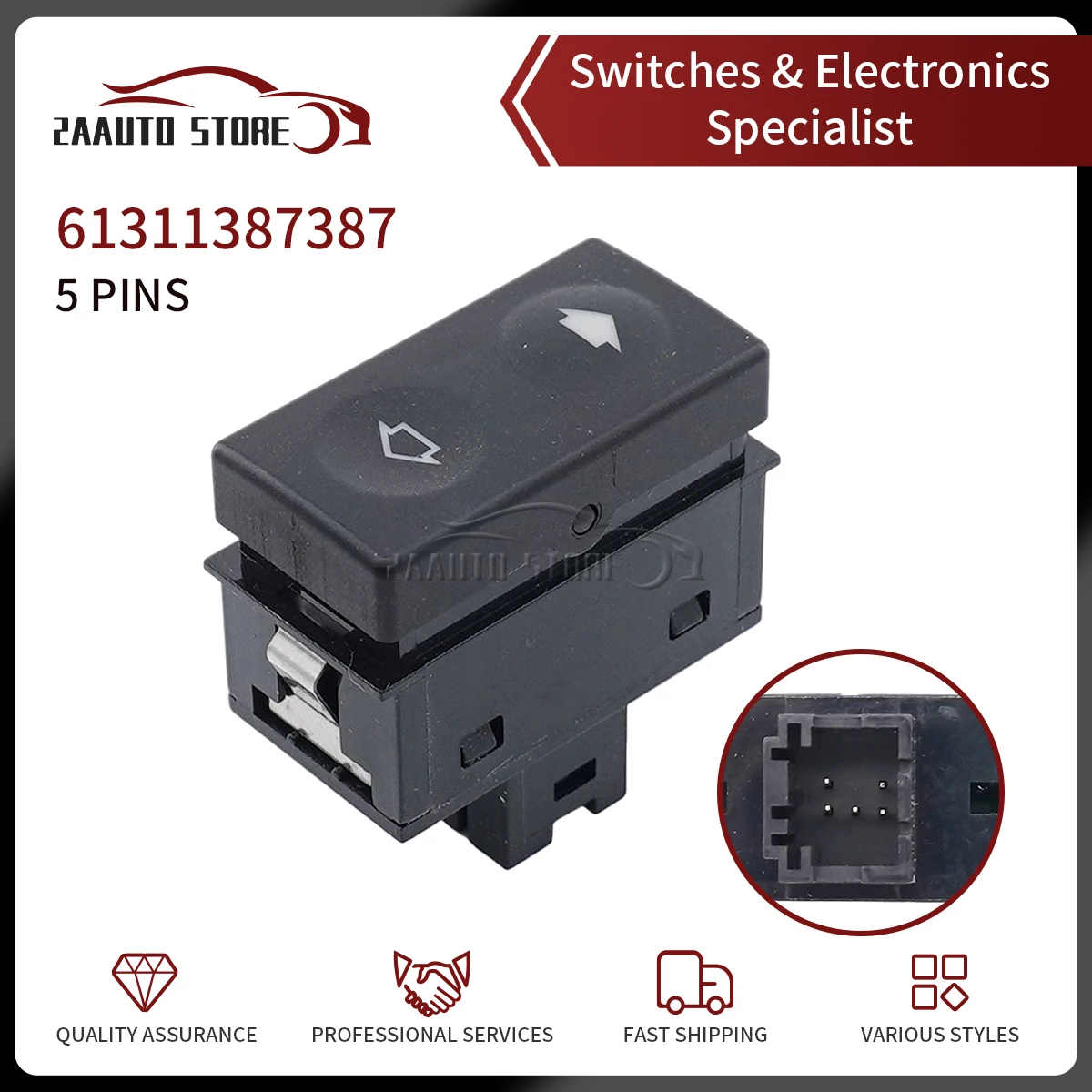 

High Quality Power Car Window Switch Lifter Button For BMW E36 318i 318is 325i 325is Car accessories 61311387387