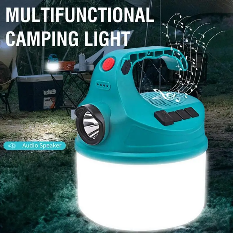 

Camping Light With Blue Tooth Speaker | USB Rechargeable Camping Flashlight | Light Speaker Portable Bass Speakers Blue Tooth Wi