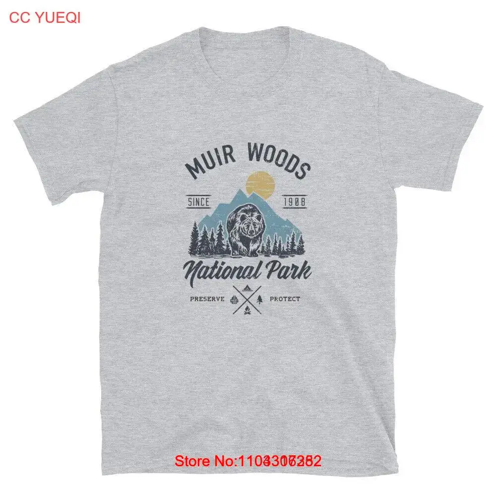 Национальный парк Муайра Вудс футболка унисекс с короткими рукавами