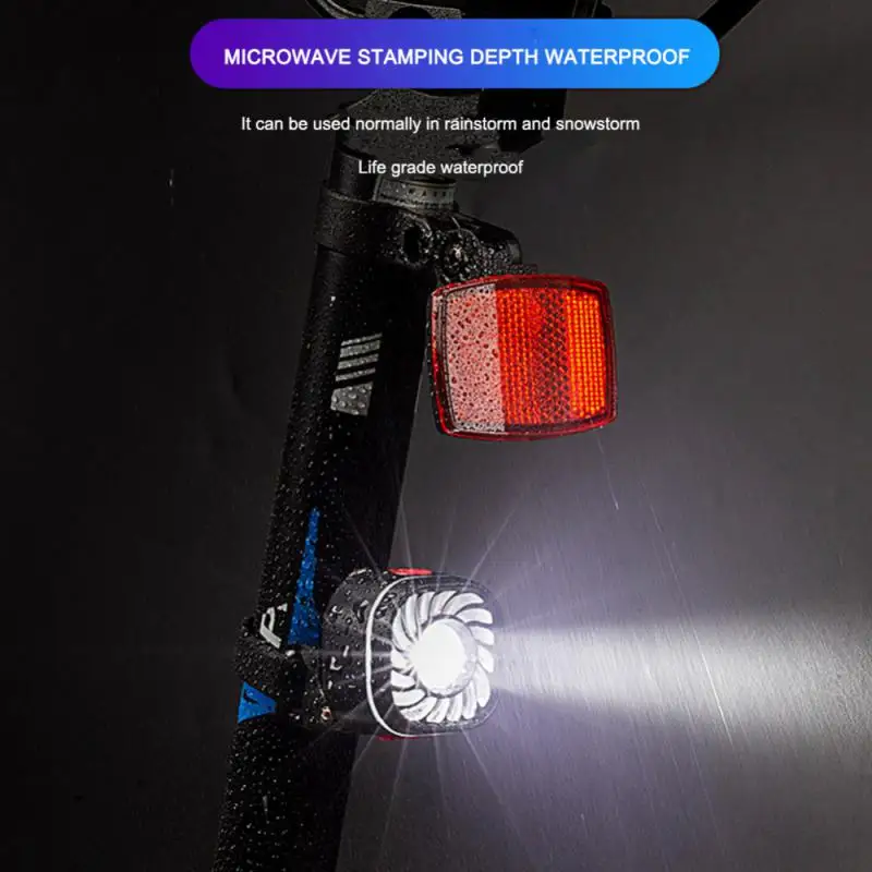 

MTB Road Bike Smart Brake Sensor Taillight Safety Warning Bicycle Headlight USB Charging Lamp Flashlight Cycling Accessories